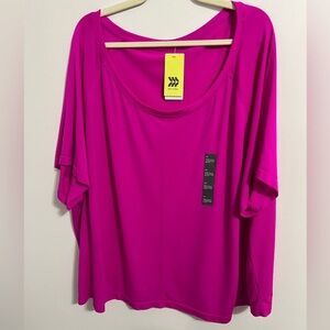 All In Motion Pink Top Breathable Top size 4X New With Tags